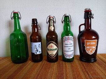 Pivní lahve s patentním uzávěrem