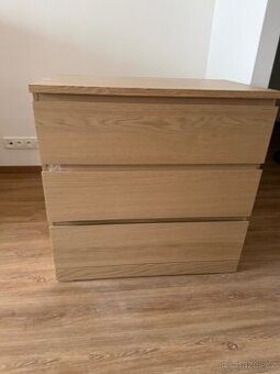 Komoda ikea Malm dubová dýha