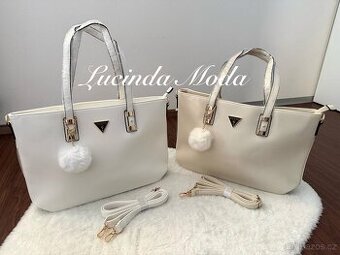 Bílá / Krémová Guess kabelka - Turecko