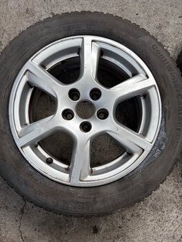 Alu kola škoda fabia 3. 185/60/15. Zimní pneu