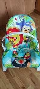 Vibrující houpátko/sedátko s hrazdičkou