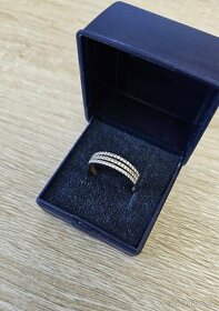 Stříbrný prsten se zirkony - 1
