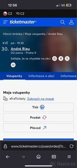Lístek na Andre Rieu do O2 areny 30.5.2025
