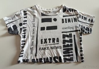 C&A bavlněný Cropp top velikost XS