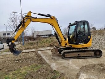 Bagr JCB 8085. Klima, 2x lyžica, sekačka.