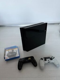 PlayStation 4 + 2 ovladače + Witcher 3 GOTY