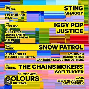 Colours of Ostrava Dolní Vítkovice v termínu 16.7. - 19.7. 2