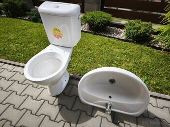 WC kombi s nádržkou a umyvadlo