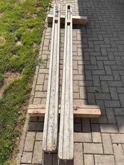 Koncový betonový sloupek na 2m výšku plotu Beves