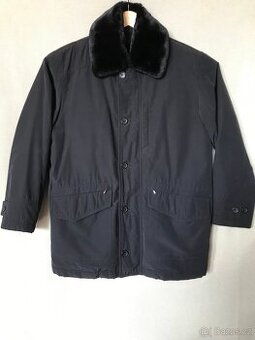 Pánská zimní černá bunda parka vel. 52/L