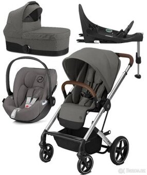 Kočárek + autosedačka Cybex  Balios S Lux Silver