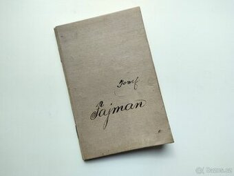 Vojenská knížka Pěší pluk 21 Čáslav 1923 Česká Lhotice