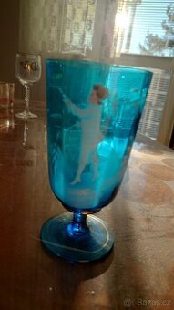 STARÁ MALOVANÁ SKLENIČKA