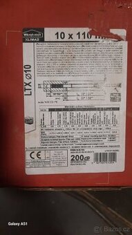 10x110mm - 200ks -Fasádní hmoždinky LTX - plastový trn