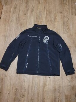 Tmavě modrá softshellová bunda Camp David