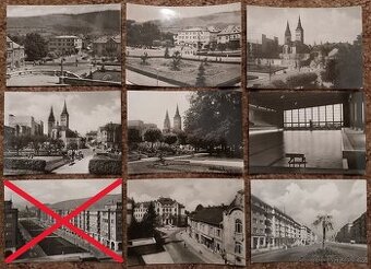 Pohľadnice - ŽILINA (čiernobiele + malý formát)