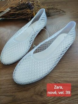 Vel. 39 Zara nové průhledné jelly baleríny