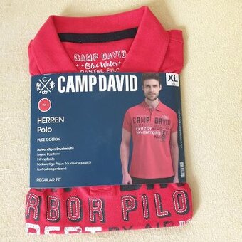 Camp David nové červené polo tričko vel. XL.