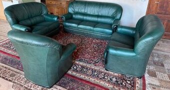 Luxusní kožená sedací souprava 3+2+2+1,6347