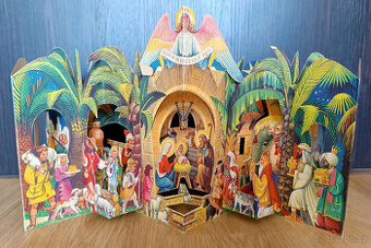 Vojtěch Kubašta rozkládací papírový betlém