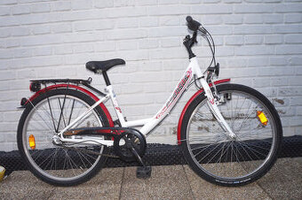 Skoro nové dívčí dětské kolo 24“ Pegasus, nízký rám 14“.