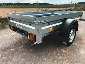 Přívěsný vozík 202x125x30cm - 750 kg -záruka - doprodej