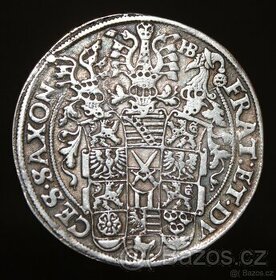 Stříbrný Tolar 1593 HB, Tři Bratři, Sasko