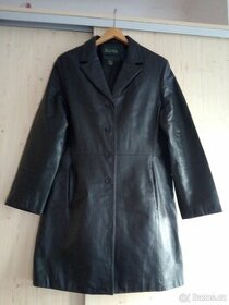 delší kožené sako,dámský kabát - 1