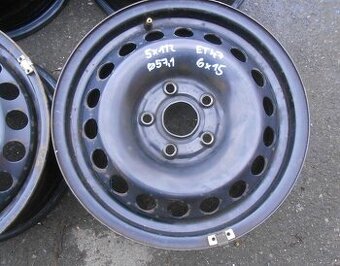 Plechové disky 15",rozteč 5x112,ET 47,šíře 6J, střed 57,1