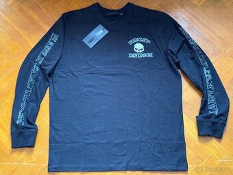 Pánská mikina skull s nápisem Harley Davidson