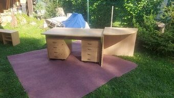 Stůl kontejnery police čtvrtkruh - 1