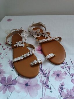 Sandále/ svatební boty vel. 39/40