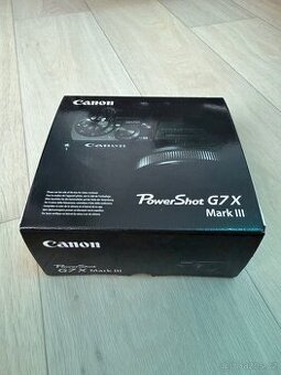 Canon G7X Mark III – TOP stav, nový + silikonový obal