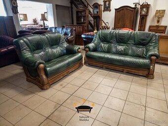 Sedací kožená souprava 3+2