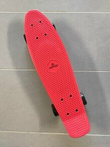 -NOVÝ- Skateboard červený plastový 22,5x6” -206 - 1