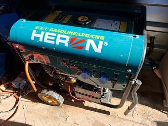 Elektrocentrála Heron benzin/plyn, v záruce