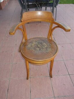 Židle, křeslo THONET jako gramofon - nočník