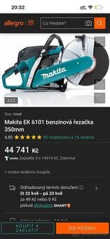 Prodám benzínovou motorovou rozbrušovaci pilu - 1