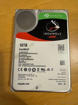 Seagate IronWolf NAS 10 TB - 7200ot, SATA3, 256 cache