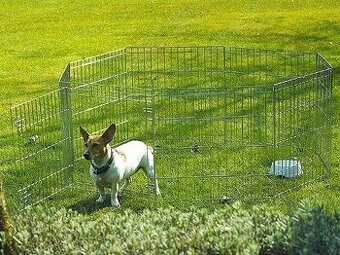 Ohrádka na psa / Klec Dogland M – 8 dílů, dobrý stav, 800 Kč