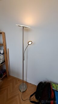 Stojací LED lampa s lampou na čtení, nastavitelná