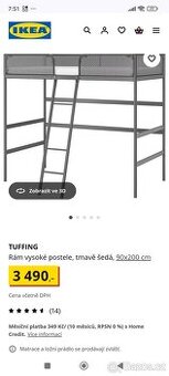 Vyvýšené dětské postele