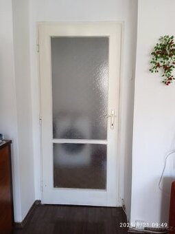 Interiérové dveře 80 levé,prosklené, bílé