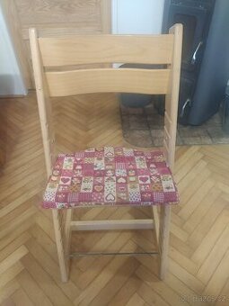 Rostoucí dětská židle Jitro, masiv buk, 2x podsedák