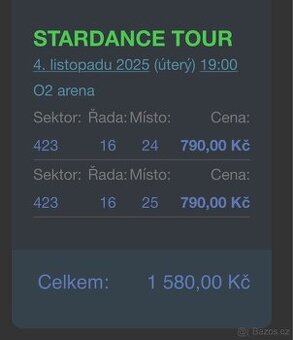 Stardance tour 4.11. Praha