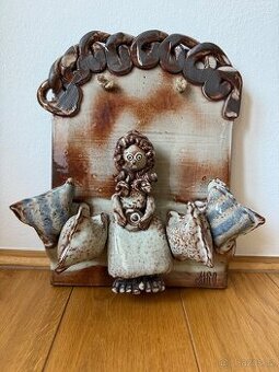 Keramická dekorace panenka - 1