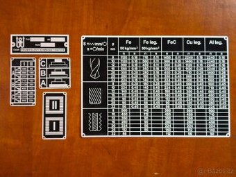 Štítky strojní vrtačky VS32