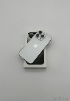 iPhone 15 Pro 128GB White Titanium (90% Baterie) + ZÁRUKA