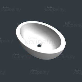 Oválné umyvadlo na desku
