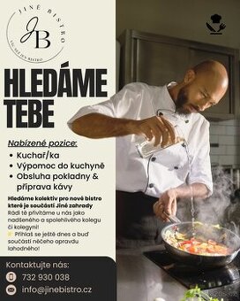 Kuchař / Kuchařka, Výpomoc do kuchyně